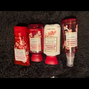 Japanese cherry blossom travel size set